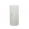 Candela decorata con glitter 15 cm.