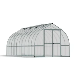 Canopia Bella Doppio Strato Serra Da Giardino in Policarbonato 613X244X219 cm Argento