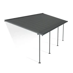 Canopia Capri Pergola Addossata in Alluminio 3X7.4 m Grigio