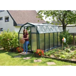 Canopia Eco Grow Doppio Strato Serra Da Giardino in Policarbonato 321X204X198 cm Verde