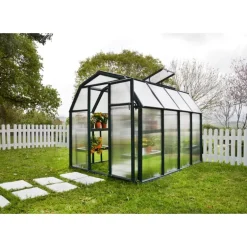 Canopia Eco Grow Doppio Strato Serra Da Giardino in Policarbonato 259X204X198 cm Verde