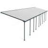 Canopia Feria Pergola Addossata in Alluminio 3X13.4 m Grigio