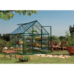 Canopia Harmony Trasparente Serra Da Giardino in Policarbonato 247X185X208 cm Verde