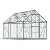 Canopia Harmony Trasparente Serra Da Giardino in Policarbonato 426X185X208 cm Argento