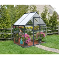 Canopia Hybrid Serra Da Giardino in Policarbonato 185X185X208 cm Grigio