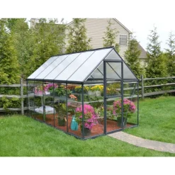 Canopia Hybrid Serra Da Giardino in Policarbonato 306X185X208 cm Grigio