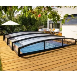 Canopia Majorca CoPertura Telescopica de Policarbonato & Alluminio Per Piscina 8X4 m