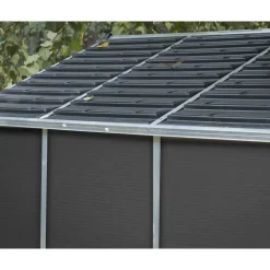 Canopia Rubicon Casetta Da Giardino in Policarbonato Ultra Resistente 602X237X235 cm Grigio Scuro