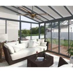 Canopia San Remo Pergola Chiusa in Alluminio 3X5.6 m Grigio