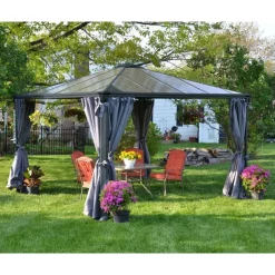 Canopia Set Di Tende Per Gazebo Palermo 4X2.2 m