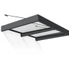 Canopia Sophia XL Pensilina Da Esterno 192X140X67 cm - Struttura Grigia Pannello Trasparente