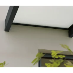 Canopia Sophia XL Pensilina Da Esterno 570X140 cm - Struttura Grigia Pannelli Opal Bianco