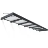 Canopia Sophia XL Pensilina Da Esterno 660X140X67 cm - Struttura Grigia Pannello Trasparente