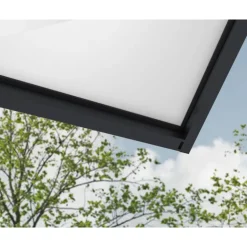 Canopia Sophia XL Pensilina Da Esterno 290X140 cm - Struttura Grigia Pannelli Opal Bianco