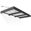 Canopia Sophia XL Pensilina Da Esterno 286X140X67 cm - Struttura Grigia Pannello Trasparente