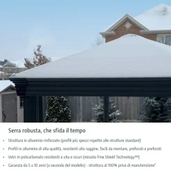Canopia Sun Room Veranda in Policarbonato 2.7X3.2 m Bianco