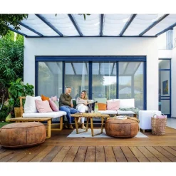Canopia Tenda da Tetto Per la Pergola Stockholm 3.4X7.3 m Bianco