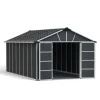 Canopia Yukon Casetta Da Giardino in Policarbonato 519X332X252 cm Grigio Pavimento Incluso