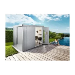 Casetta da Giardino in Metallo NEO 3B Biohort con Porta a Due Battenti