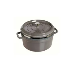 Cocotte con Cestello 26 cm Grigia Graphite in Ghisa