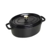 Cocotte Ovale 31 cm Nera in Ghisa
