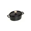 Cocotte Ovale 11 cm Nera in Ghisa