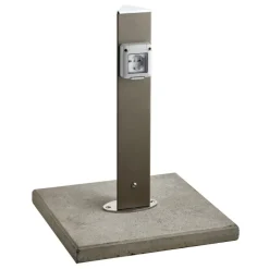 Colonnina per Presa Elettrica da Giardino Aquapoint Electropoint Ground Grigio Tortora