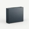 Fioriera Alta Herstera PLANTER DIVIDER 25 in Metallo colore Antracite 100x25x80 cm