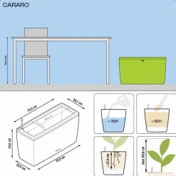 Fioriera Cararo 75 Lechuza Set Completo