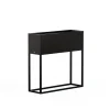 Fioriera Hestera PLANTER HUB in Metallo colore Antracite 80x25x78