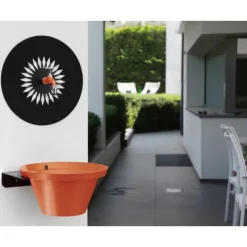 Fontana da Giardino Aquapoint a Parete Wall Fountain Daisy Terracotta