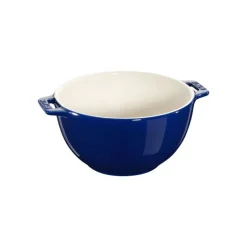 Insalatiera con Manico 18 cm Blu Scura in Ceramica