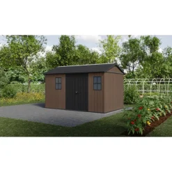 Keter Casetta da Giardino in Resina NEWTON PLUS 7513 - Doppia Scelta di Montaggio