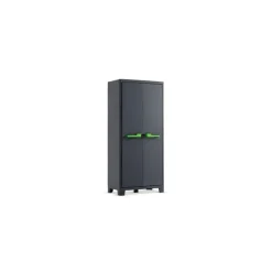 Keter Moby Alto Xl - Armadio Impermeabile Cert. Ipx3 - Doppio Colore Della Maniglia (Verde o Grigio) - ISTA 6 - 80X44X182H