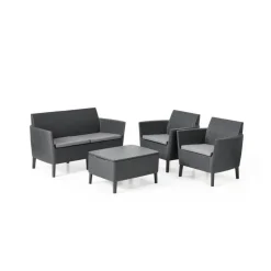 Keter Set Lounge 2 posti SALEMO Grafite