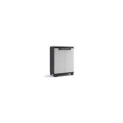 Keter Split Cabinet Recycling Premium - Armadio Per La Raccolta Differenziata Con Piedini E Apertura A Pressione - 68X39X92H