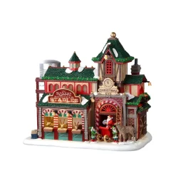 Lemax Santa's Reindeer Deluxe Pack con Neve in Omaggio
