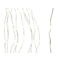 Luci per albero di Natale da 240 cm Argento/ Bianco dim 240 cm-832L