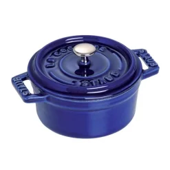Mini Cocotte 10 cm Blu Scura in Ceramica