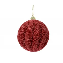 Pallina da appendere con glitter 8 cm.