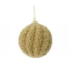 Pallina da appendere con glitter 8 cm.
