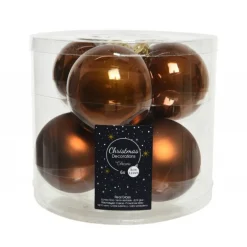 Palline di Natale da Appendere in Vetro 8 cm. Set di 6