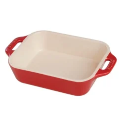 Pirofila Gratin Rettangolare 26 x 17 cm Rossa in Ceramica