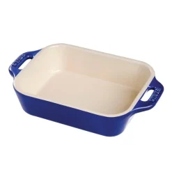 Pirofila Gratin Rettangolare 32 x 21 cm Blu Scura in Ceramica