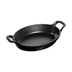 Pirofila Ovale 40 x 23 cm Nera in Ghisa