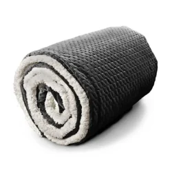 Plaid Throw Nora 150 x 200 cm Colore Dark Grey