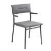 Sedia Impilabile con Braccioli ORON LaFuma LFM5273 Silver