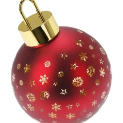 Sfera di Vetro con Led 15 Cm - Rosso