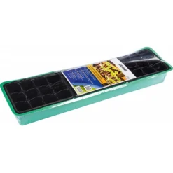 Stocker Vassoio miniserra con vasetti in plastica 55,5 x 14,5 x h11 cm