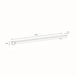 Supporto Magnetico Herstera per Luci colore Antracite per Fioriere da da 100 cm